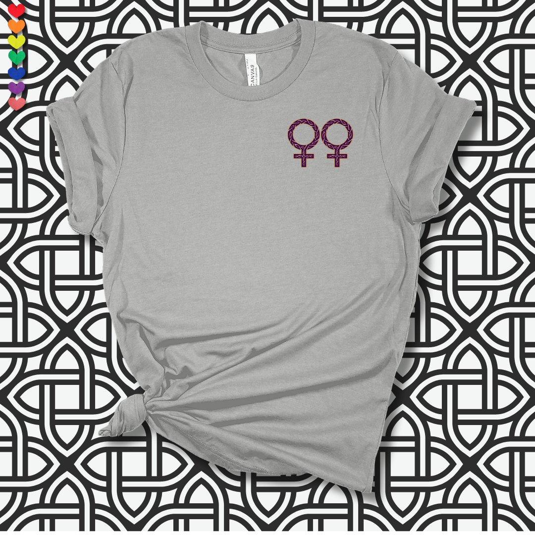 Printify T-Shirt Athletic Heather / S Celtic Female Symbols