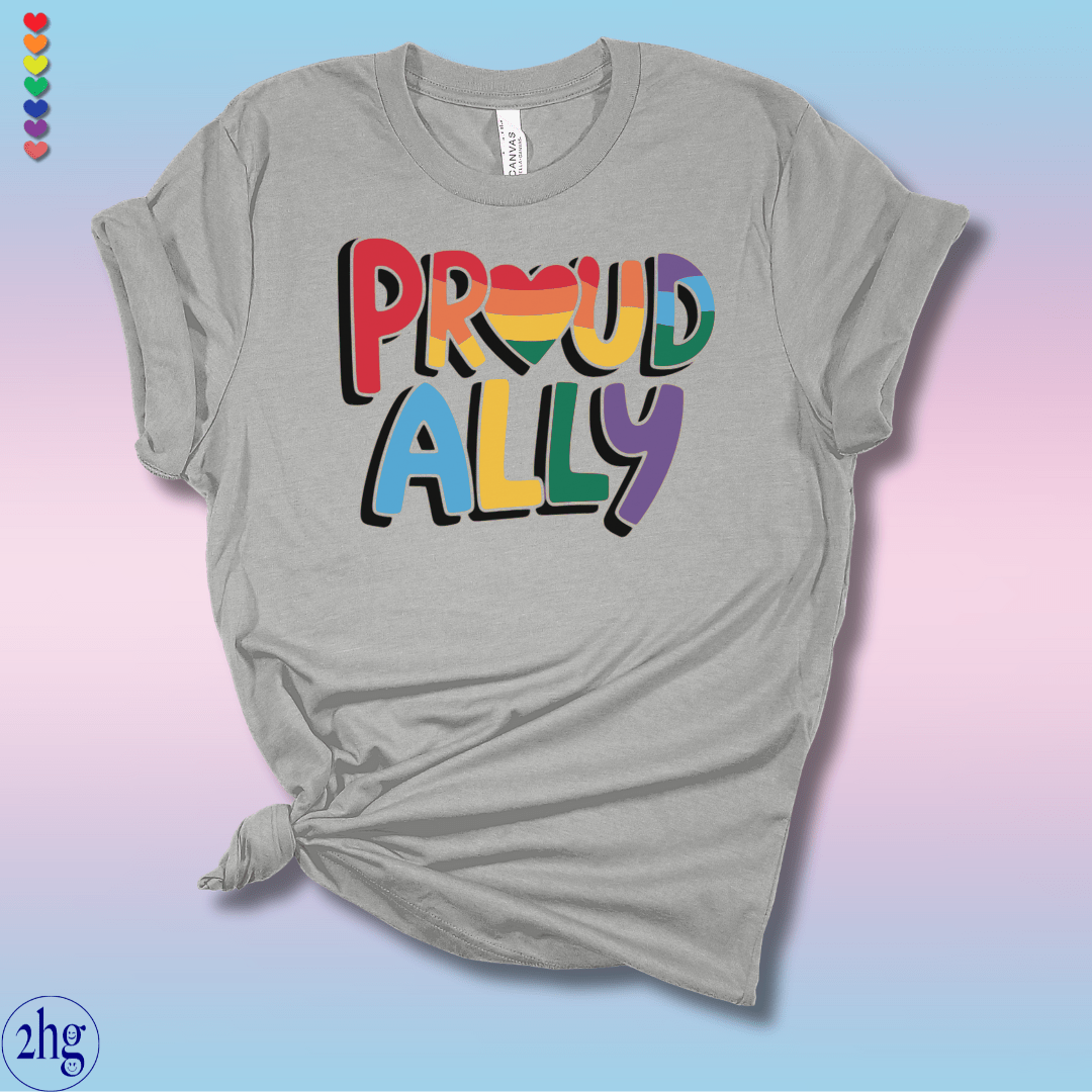 Printify T-Shirt Athletic Heather / S Proud Ally