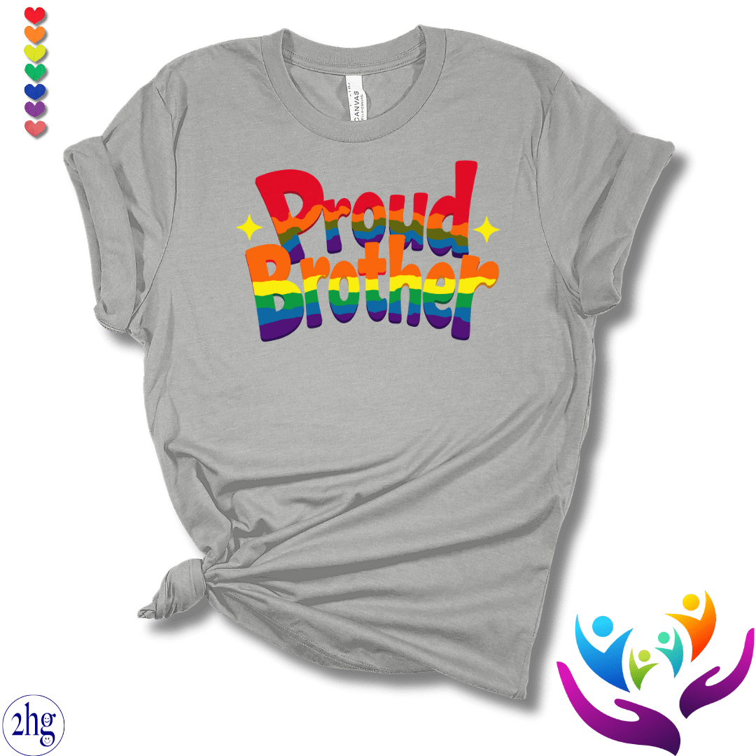 Printify T-Shirt Athletic Heather / S Proud Brother