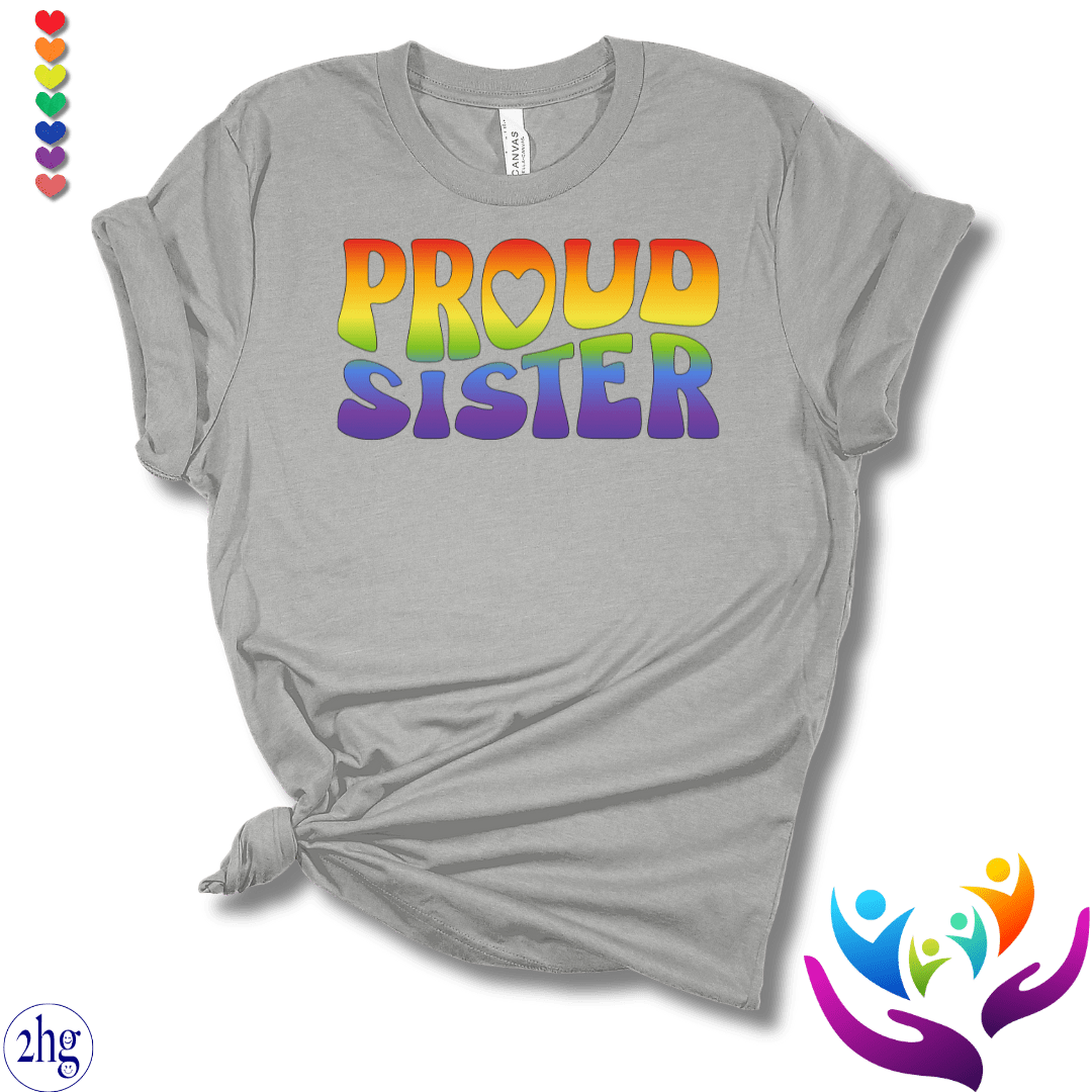 Printify T-Shirt Athletic Heather / S Proud Sister