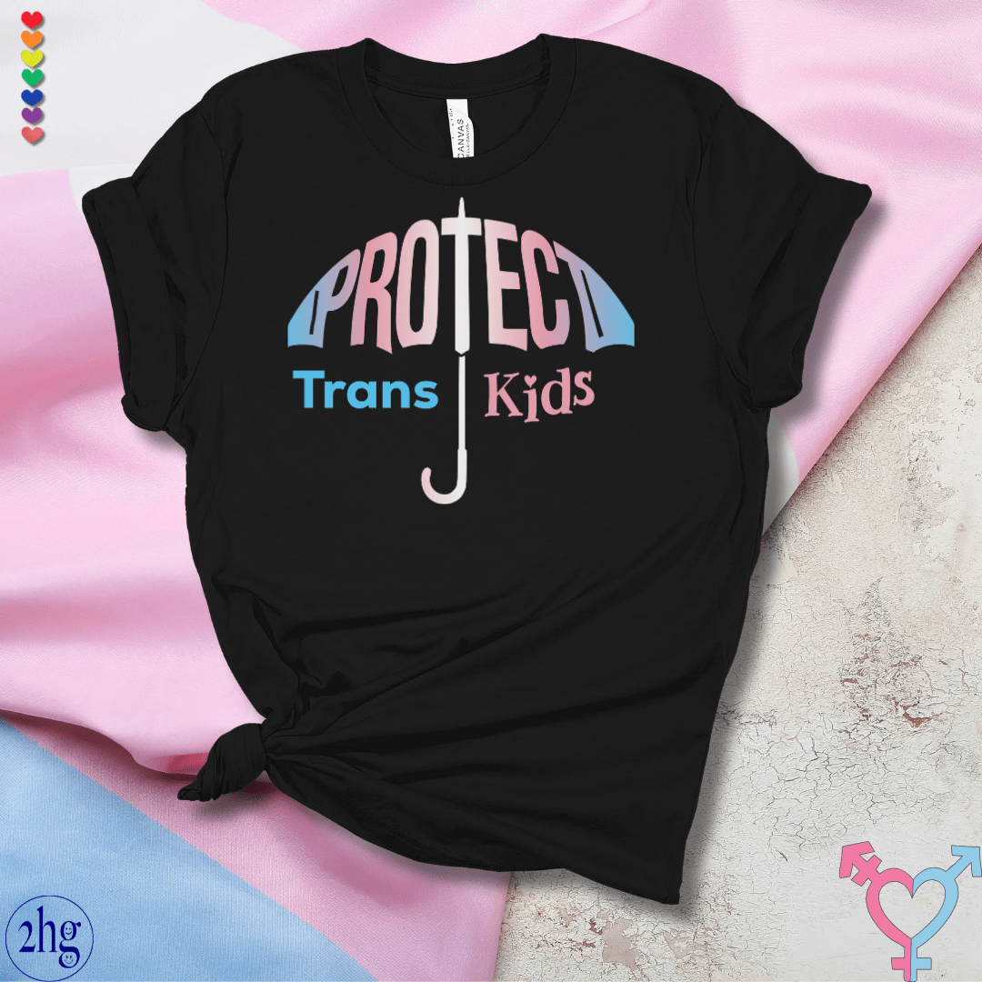 Printify T-Shirt Black Heather / S Protect Trans Kids 2