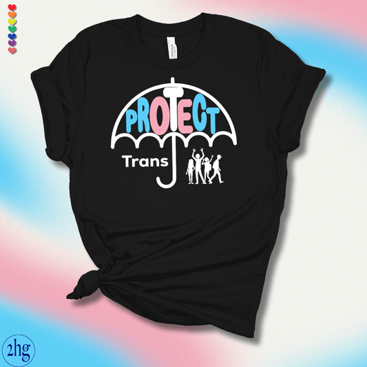 Printify T-Shirt Black Heather / S Protect Trans Kids