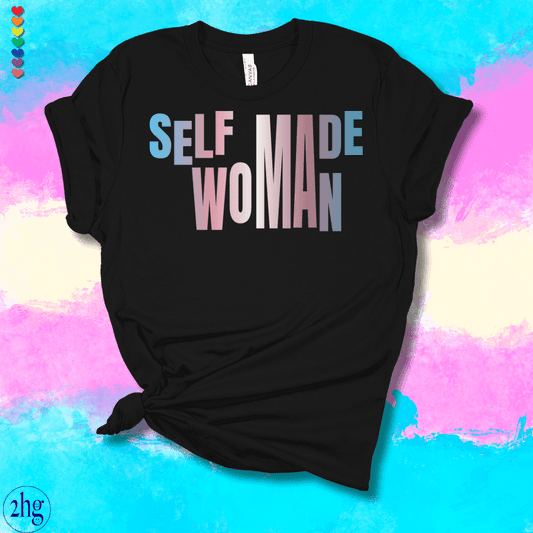 Printify T-Shirt Black Heather / S Self Made Woman