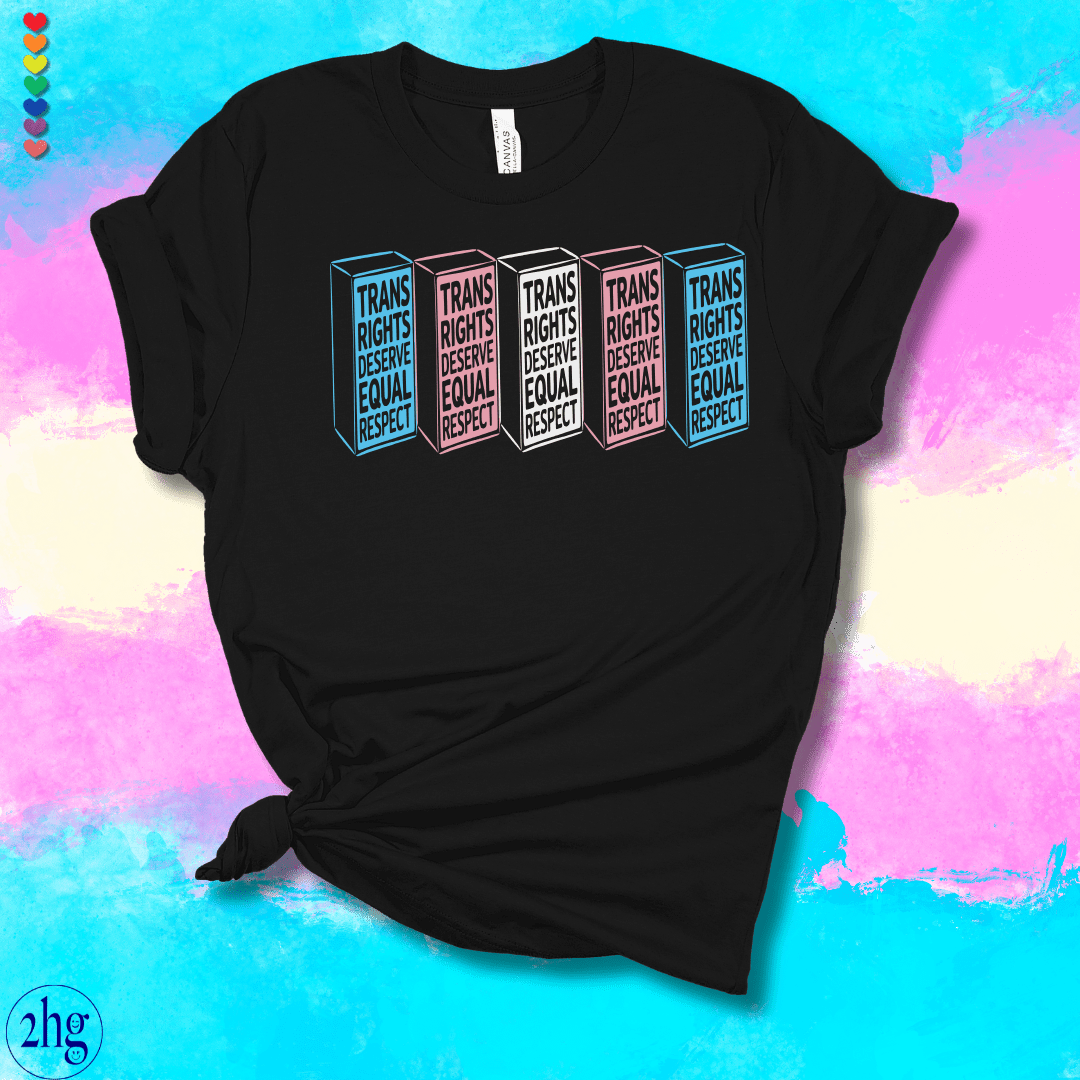 Printify T-Shirt Black Heather / S Trans rights deserve equal Respect