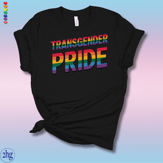 Printify T-Shirt Black Heather / S Transgender Pride