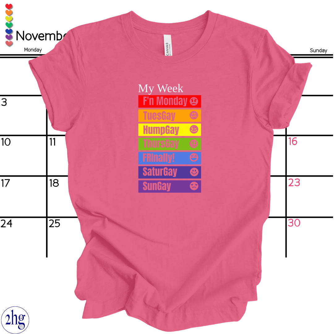 Printify T-Shirt Charity Pink / S My Week