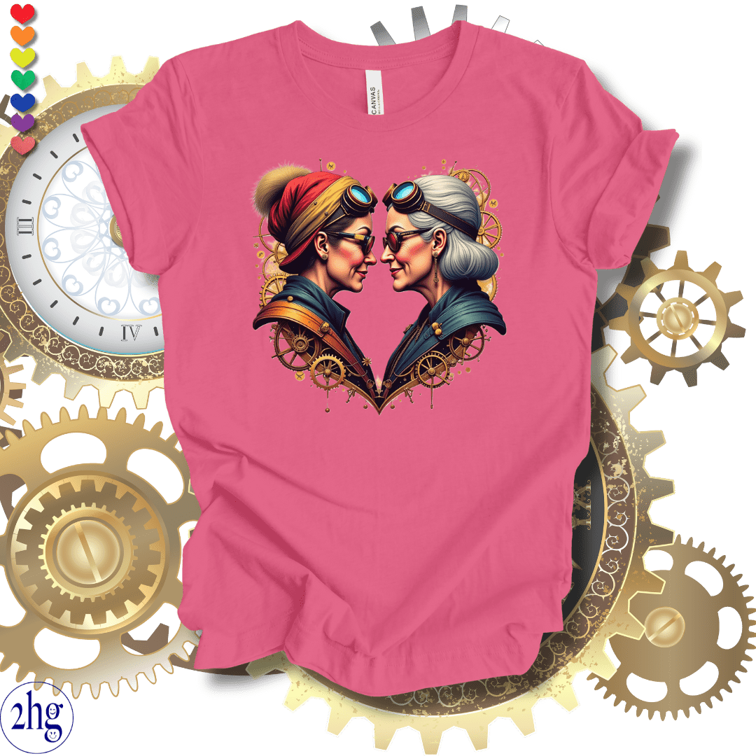 Printify T-Shirt Charity Pink / S Steampunk Mature Love