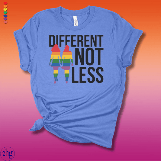 Printify T-Shirt Heather Columbia Blue / S Different not Less