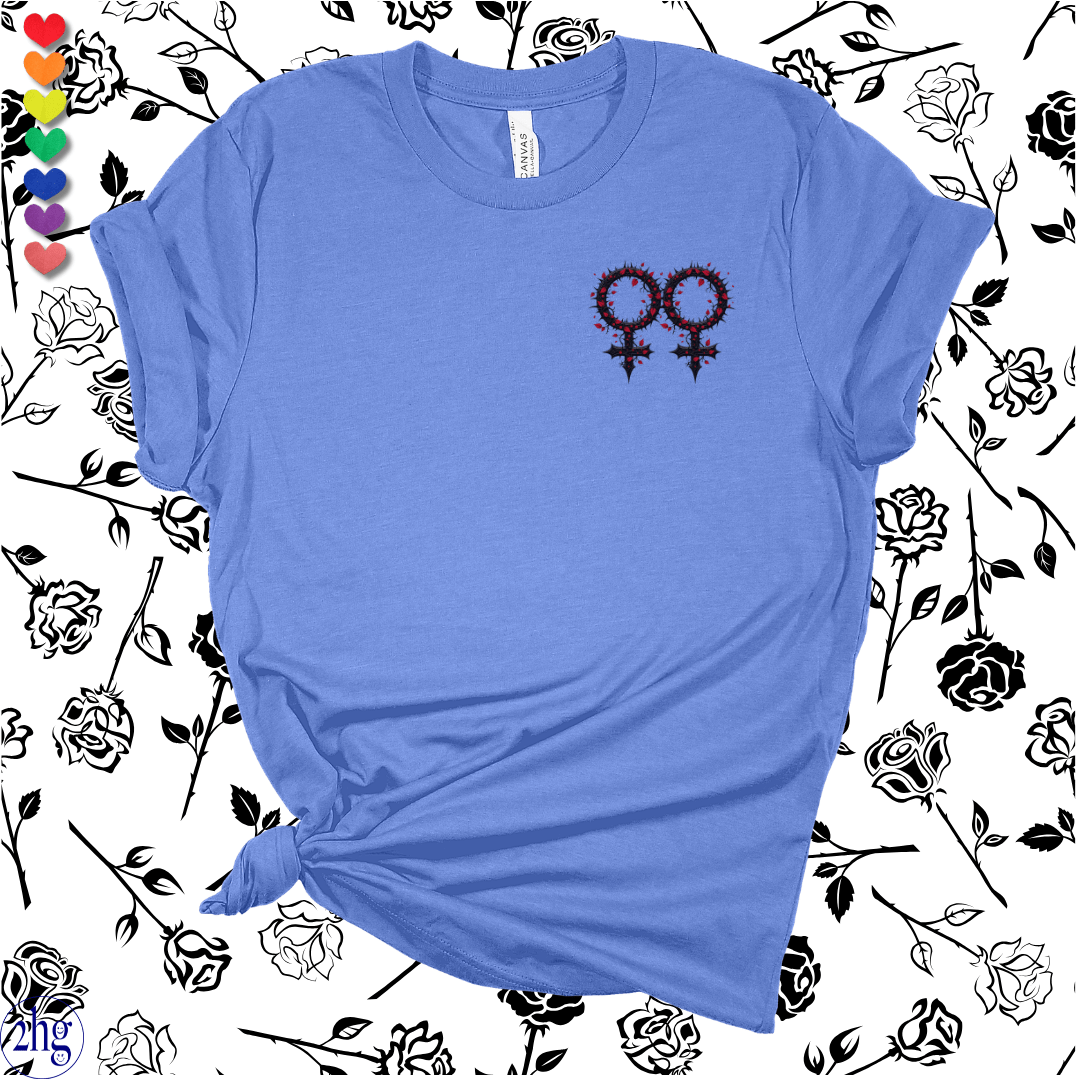 Printify T-Shirt Heather Columbia Blue / S Goth Female Symbol #2