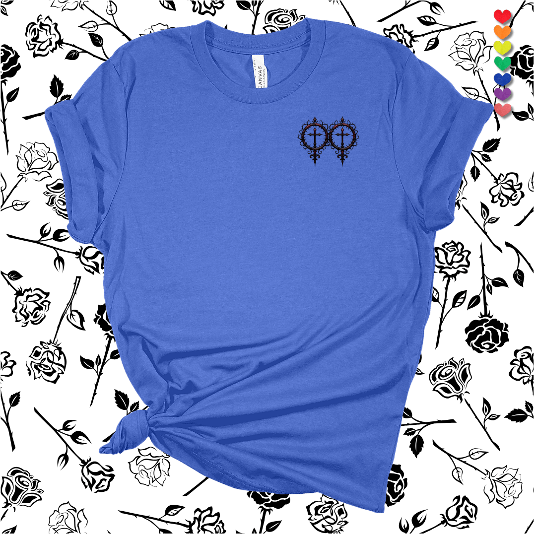 Printify T-Shirt Heather Columbia Blue / S Goth Female Symbol