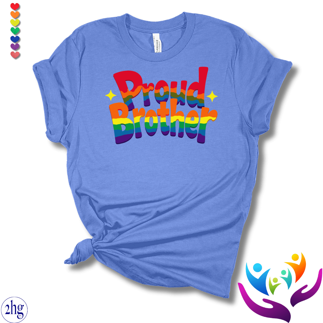 Printify T-Shirt Heather Columbia Blue / S Proud Brother