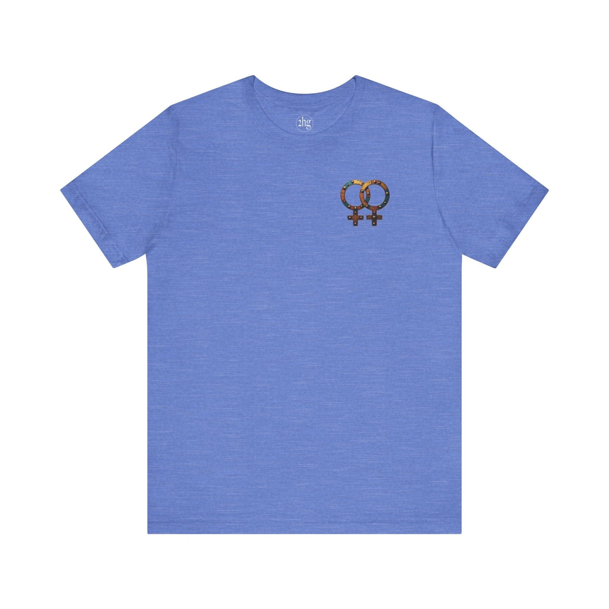 Printify T-Shirt Heather Columbia Blue / S Steampunk Female Symbols