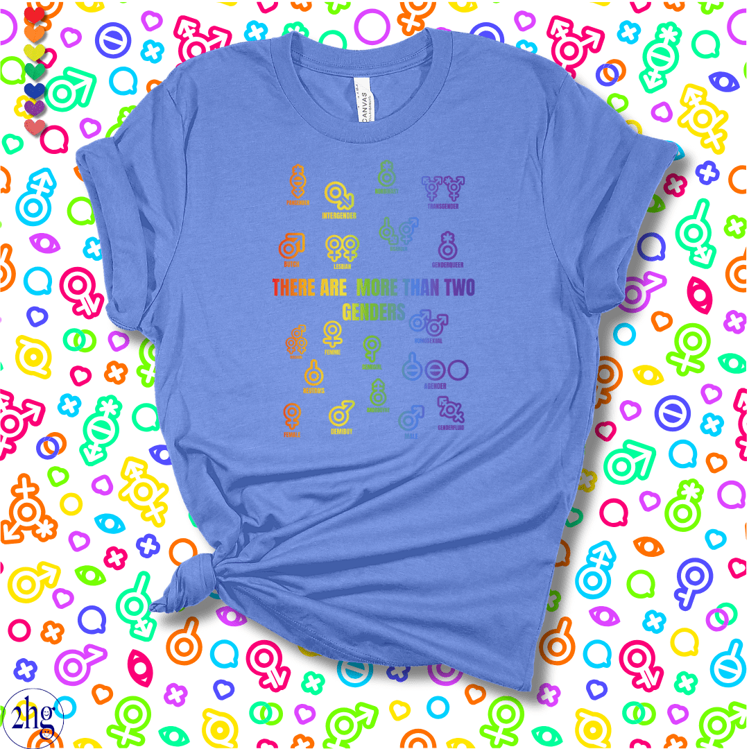 Printify T-Shirt Heather Columbia Blue / S There are more than two Genders