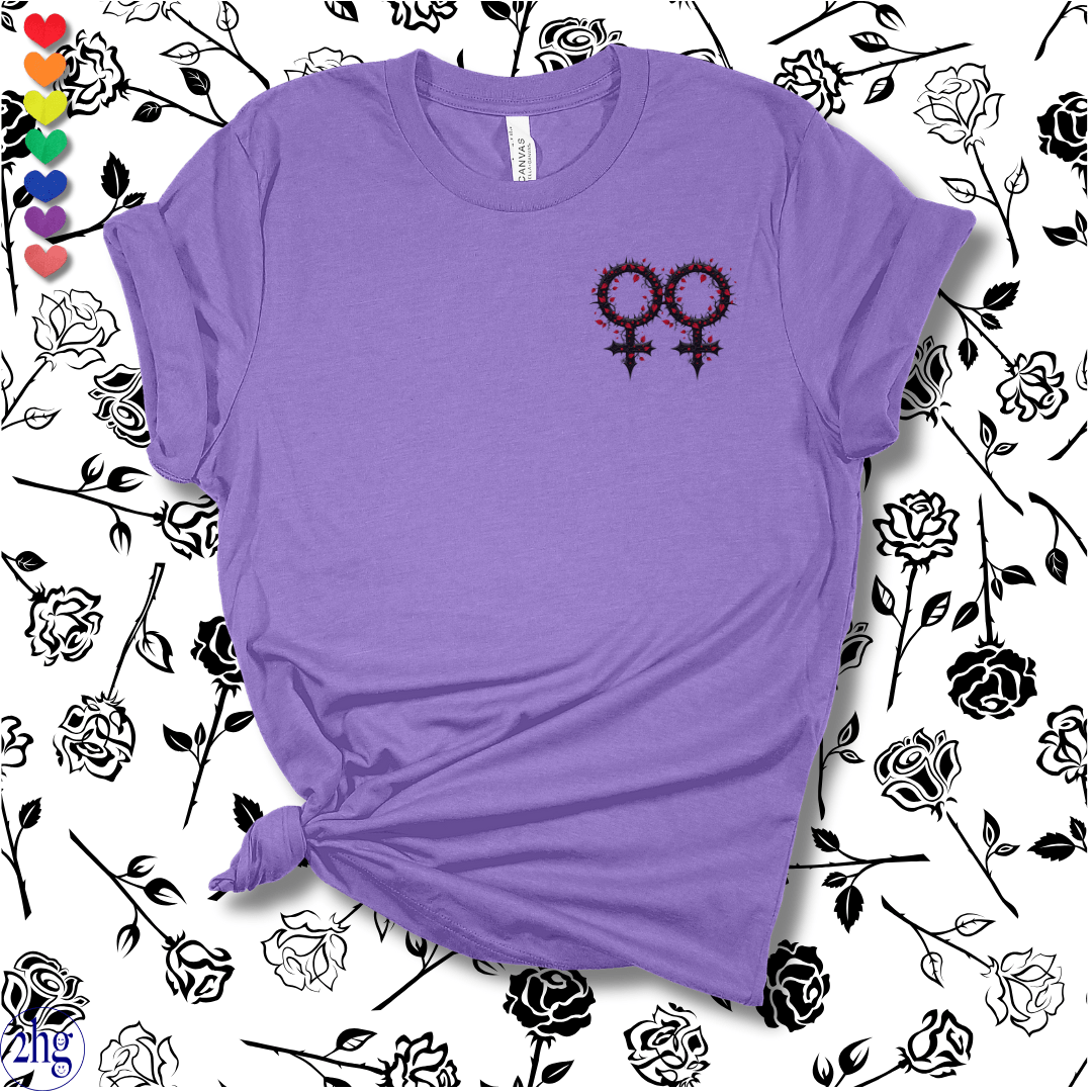 Printify T-Shirt Heather Team Purple / S Goth Female Symbol #2