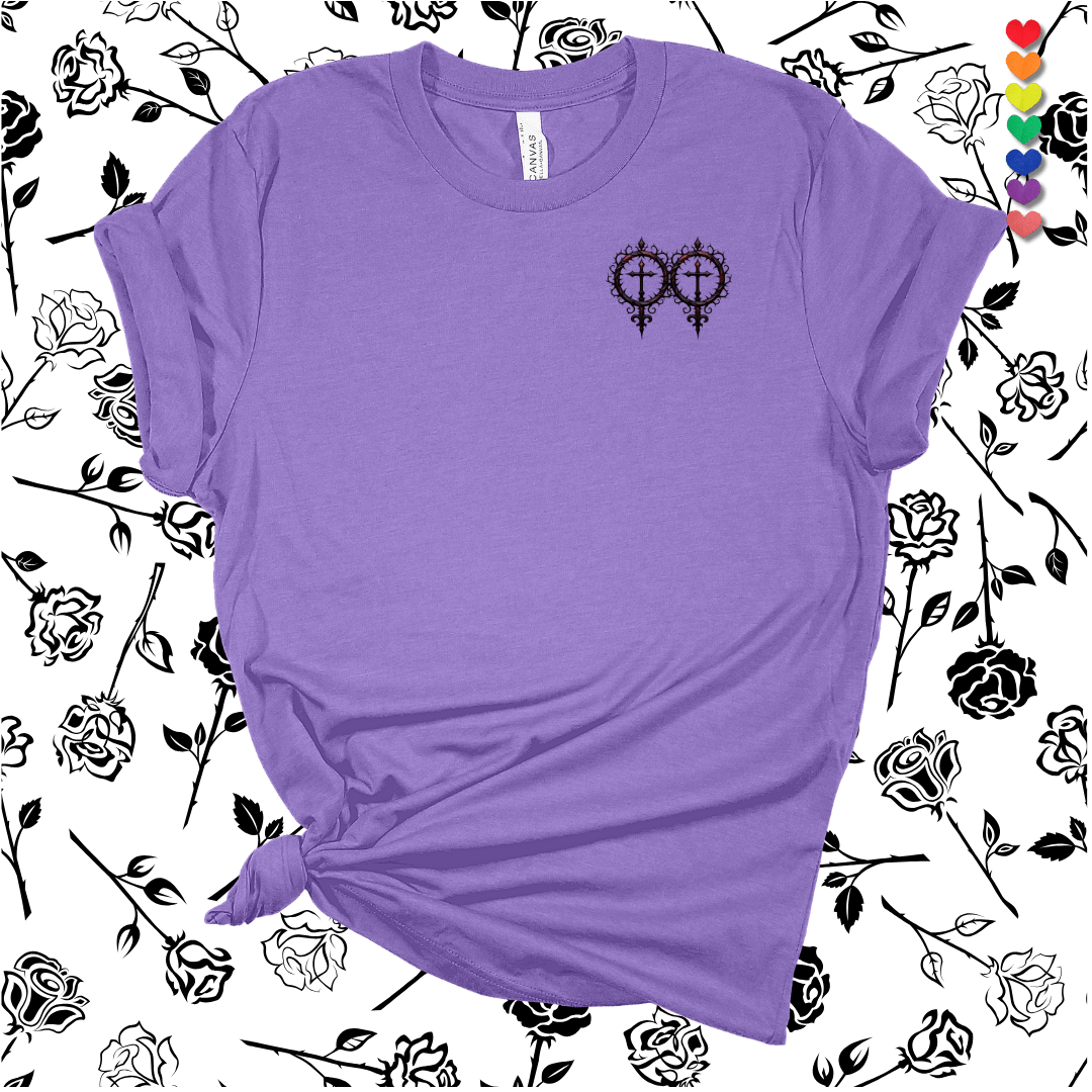 Printify T-Shirt Heather Team Purple / S Goth Female Symbol