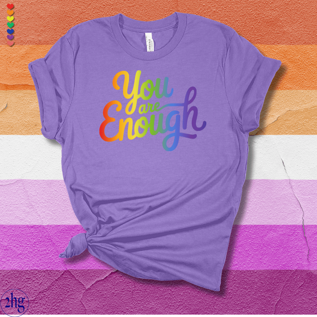 Printify T-Shirt Heather Team Purple / S You are enough