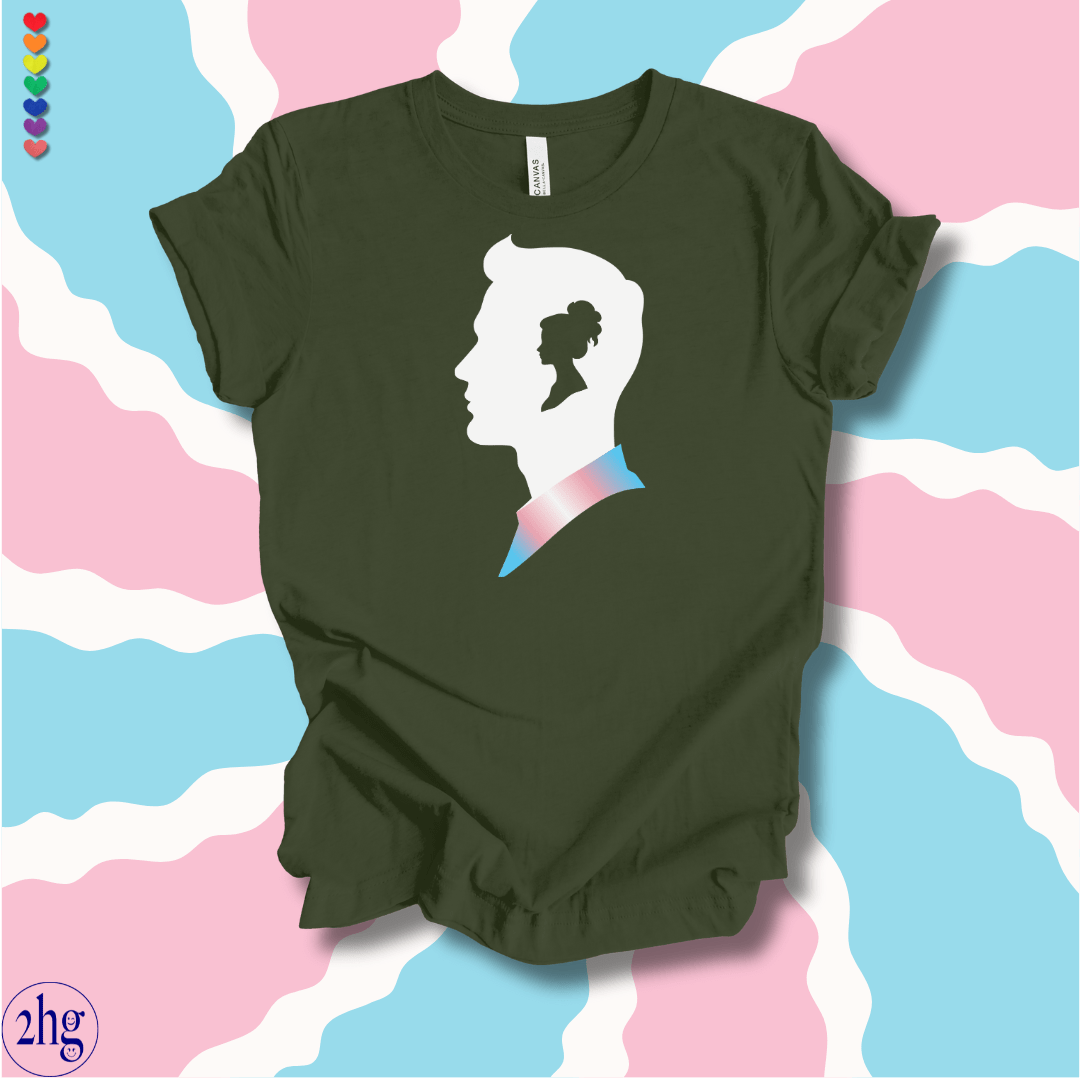 Printify T-Shirt Military Green / S Transgender Female to Male