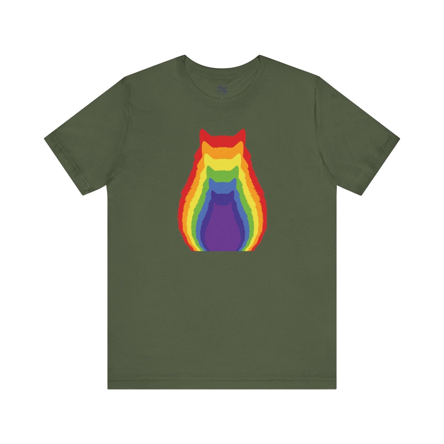 Printify T-Shirt Rainbow Cats