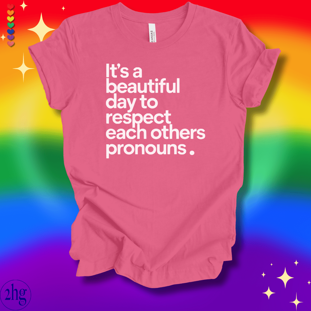 Printify T-Shirt Respect Pronouns