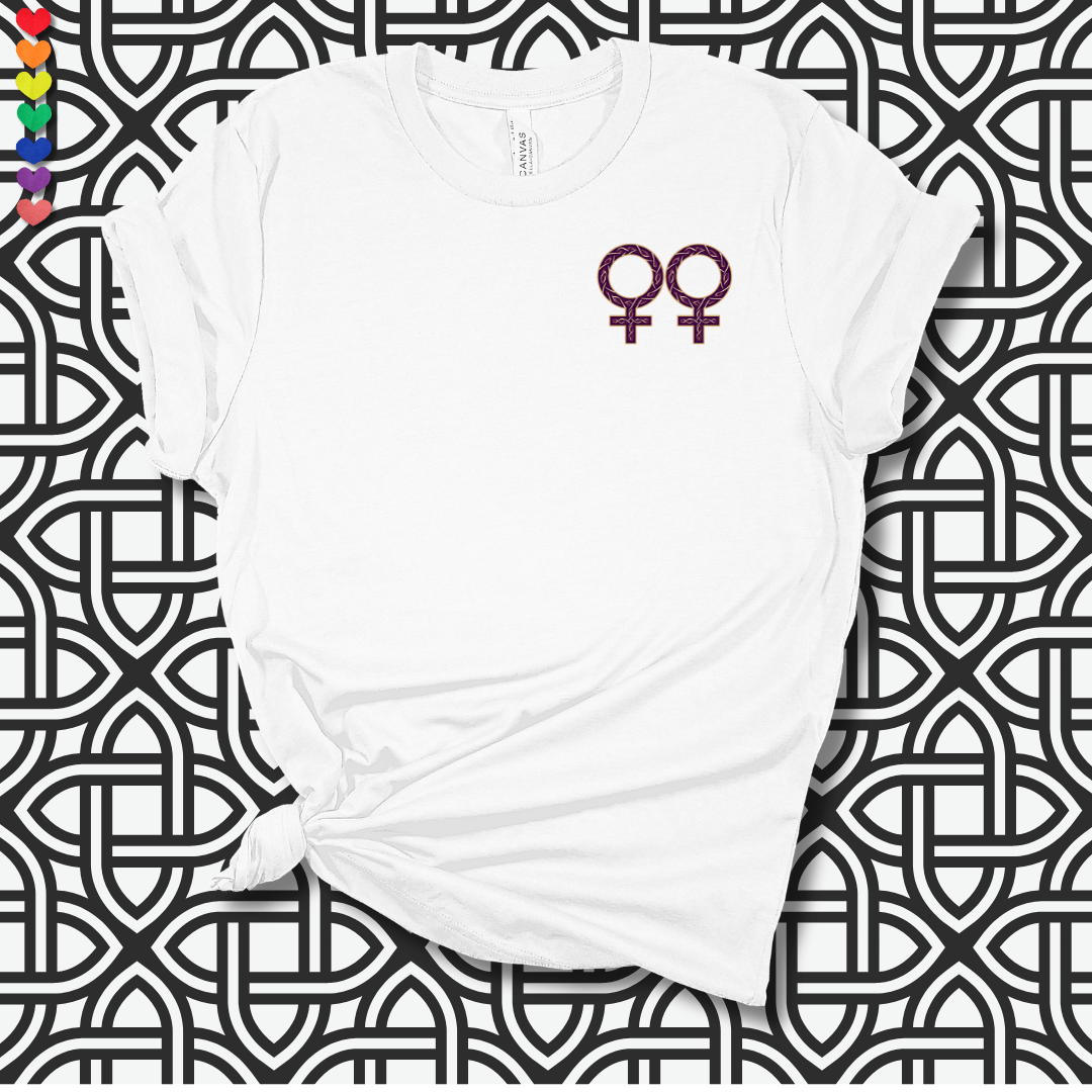 Printify T-Shirt White / S Celtic Female Symbols