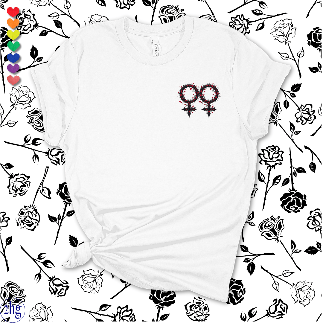 Printify T-Shirt White / S Goth Female Symbol #2