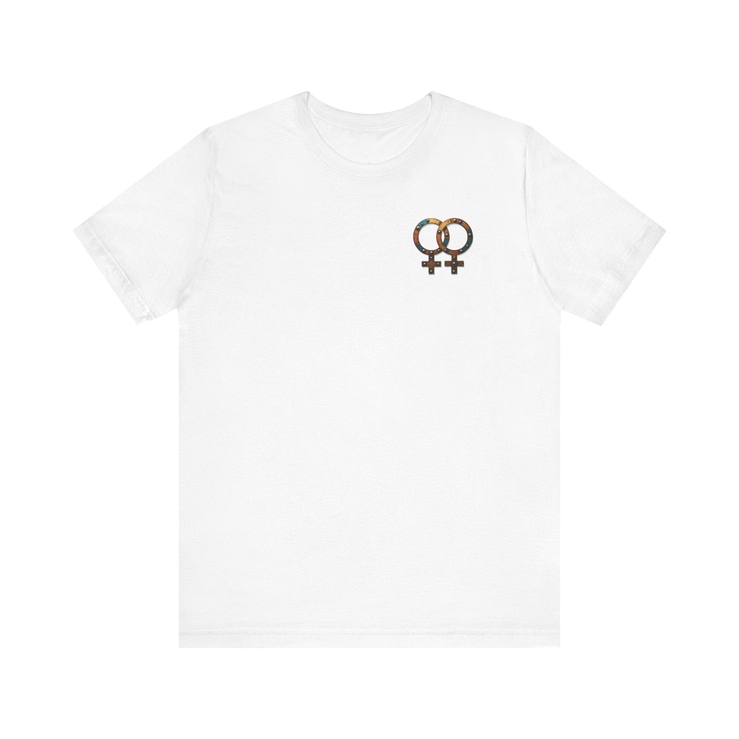 Printify T-Shirt White / S Steampunk Female Symbols